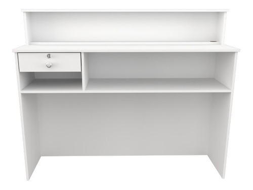 Balcão M13 140cm Fosco Vetorial Móveis 1 Prateleira Cor Branco