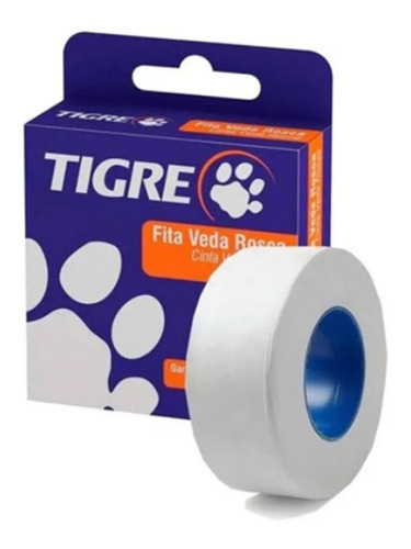 Tigre Veda Rosca fita 18mm X 25 M cor Branco liso