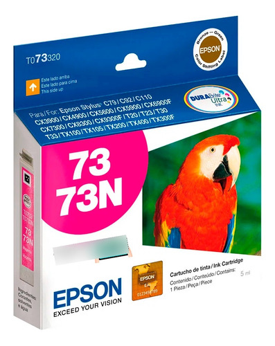 Cartucho Tinta Magenta Original Para Impresora Epson T30