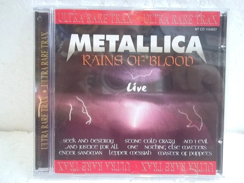 Metallica Rains Of Blood Live Cd Orig Frete 15,00