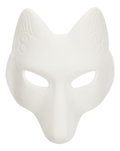 Máscara De Halloween, Máscara De Zorro Blanco, Para Bricolaj