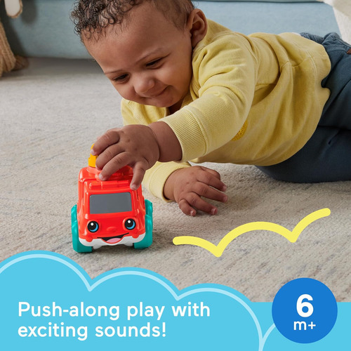 Camion De Bomberos Fisher-price Baby Toy Chime & Ride Par...