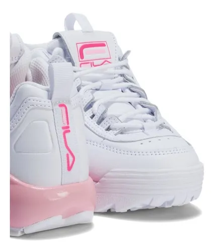 Tenis Fila Disruptor 2A Niña 3XM01322_154 Casual Blanco/Rosa