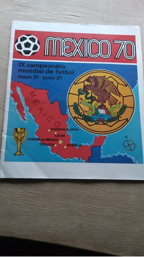 Álbum Impreso De Panini México 70