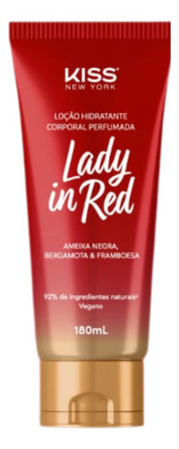 Loção Hidratante Corporal - Kiss New York Fragrância Lady in red