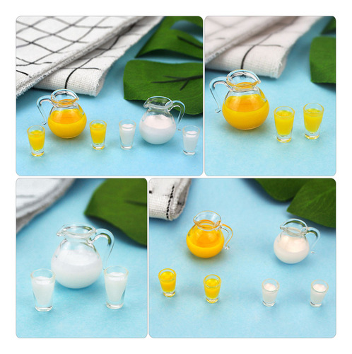 2 Juegos De Jarras De Leche En Miniatura, Modelo Mini, Decor