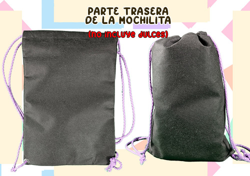 50 Bolsas Mochilita Dulcero Bts Kpop Army Recuerdo Regalo Negro Mochilitas Bts Logo Modelo 1