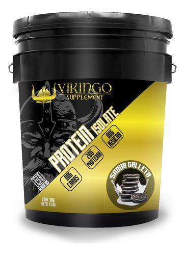 Proteína Whey Hidrolizada Isolate Vikingo 5kg Varios Sabores Galleta