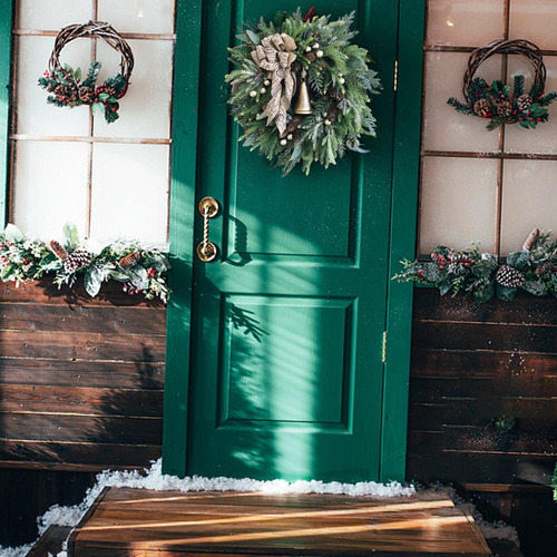 - Artificiais Guirlanda De Natal Pendurada Para Decoração De