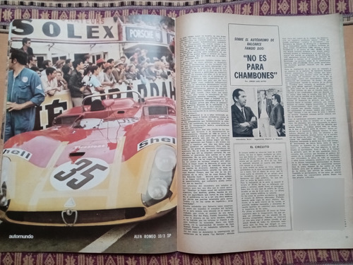 Automundo 276 C/ Lámina Oscar Gálvez Di Palma 19/8/1970 (Usado)