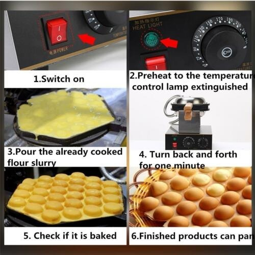 Imagen 5 de 8 de Maquina Bubble Waffles. Envio Inmediato Gratis.