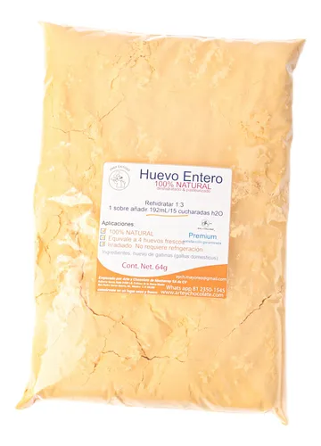 comprar Huevo Entero Deshidratado En Polvo 100% Natural Premium 3kg