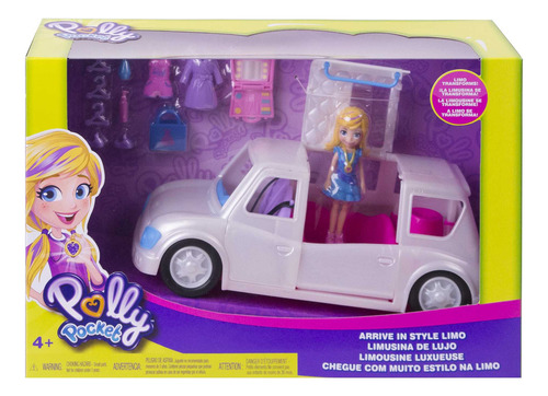 Polly Pocket, Set De Juego Limusina De Lujo, Glamour Y Lujo (Usado)