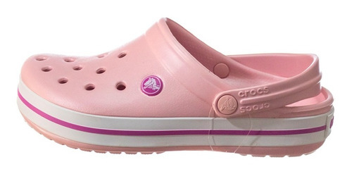 Imagen 3 de 7 de Sandalia Crocs Zueco Crocband Pearl Pink Art C11016-c6mb