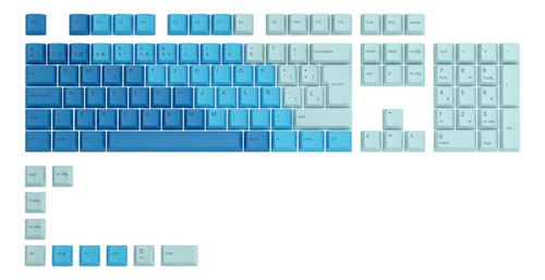 Keycaps Para Teclados Mecánicos Glorious Pbt Caribbean Ocean