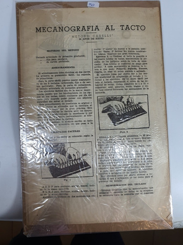 Antiguo El Mecanografo Tactil Metodo De Escritura De 1940 (Usado)