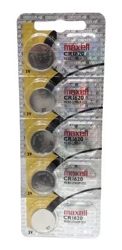 Pila Bateria Cr1620 Maxell Blisters 5 Unidades