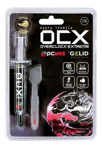 Imagem 1 de 3 de Pasta Termica Ocx 3,5g Gelid Ocx03-5gld Em 12 X E Frete Grts