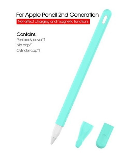Funda Protector Silicona Para Apple Pencil 2 Doble Tapa