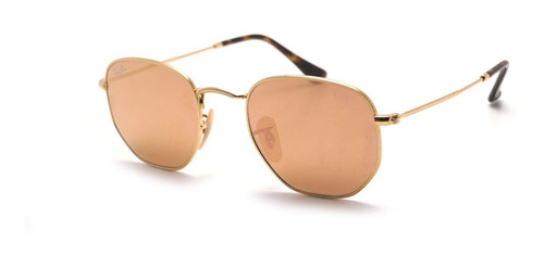 Lentes De Sol Hexagonal Flat Lenses Bronze Rb3548-n 001-90 5