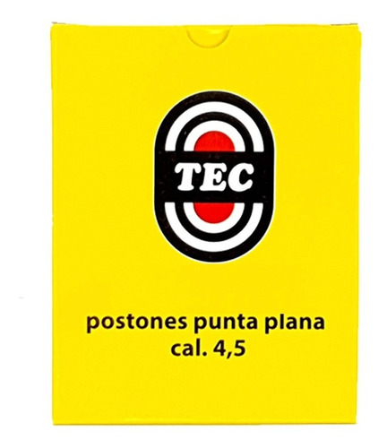 Postones Para Rifle Tec Match 4,5mm P/p 8gr De Plomo 500 Und