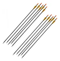 Comprar Pack X10 Flechas Fibra De Vidrio 28 Punta Fija Infantil