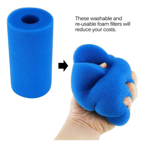 3 Filtros De Baño De Esponja Reutilizables, Tipo A Y S