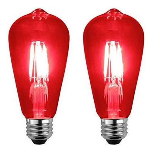 Focos Led - Sleeklighting Led 4watt Filament St64 Red Co