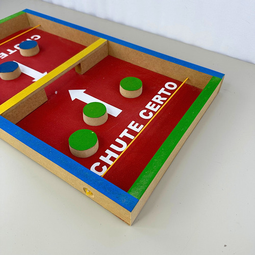 Estilingol Jogo Chute Certo Grande Brinquedo Educativo Mdf
