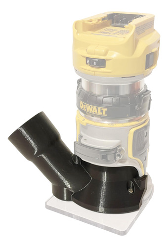 Adaptador Manguera Enrutador Recortado Para Dewalt Dcw600 In