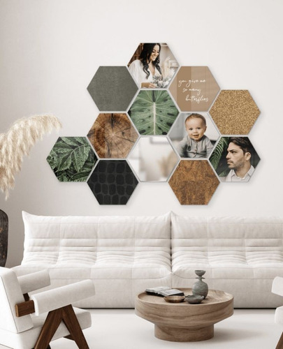 Pizarra De Corcho Hexagono 30cm