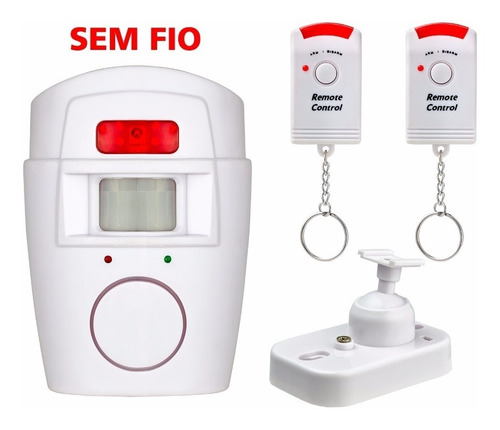 Kit Alarme Sem Fio Pop Residencial Sensor Sirene C Remoto