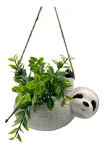 Comprar Maceta Decorativa Colgante Modelo Perezoso Color Gris Perezoso colgante