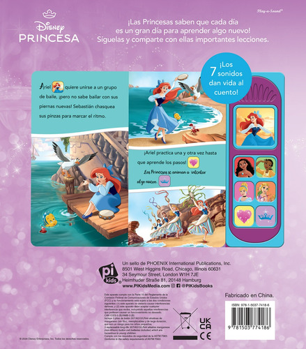 Disney Lecciones de Princesas, de Varios. Editorial Phoenix International Publications, tapa dura en español, 2024