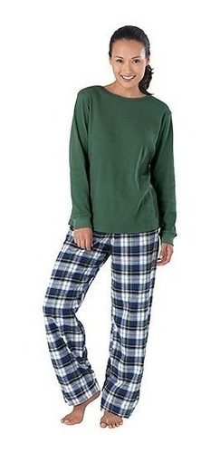 Pijama Cuadros Escoceses Tartán Mujer Talla S / M Pajamagram