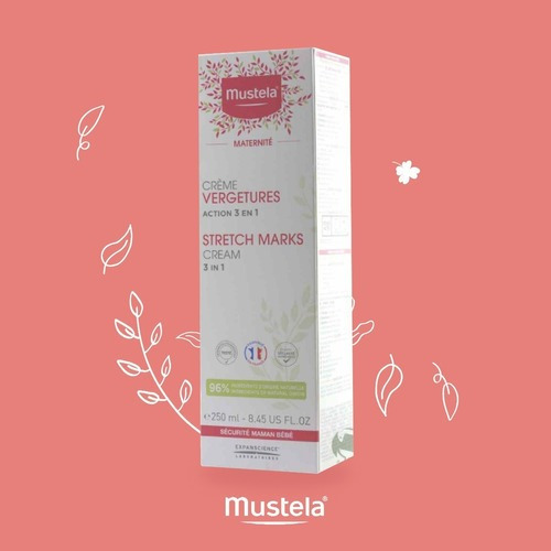 Imagen 3 de 5 de Mustela Maternidad Crema Anti Estrías 250 Ml Tubo