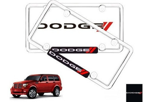 Par Porta Placas Dodge Nitro Rt 3.7 2010 Original