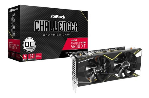 Tarjeta De Video Asrock Radeon Rtx 5600 Xt Challenger 6gb Oc