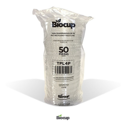 Tapa Pet 4 Oz Biocup C/2000 Pzas