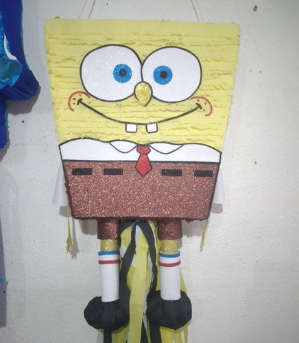 Piñata Cumpleaños Tematica Bob Esponja Cuerpo Entero