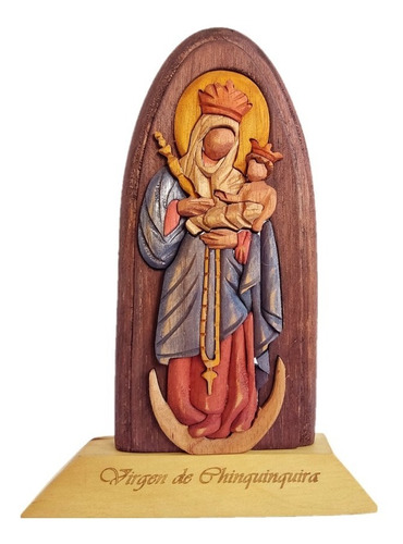 Virgen De Chiquinquirá (grande) - Artesanias En Madera