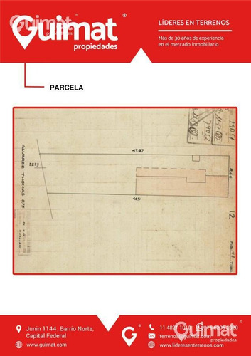 Imagen 5 de 9 de Terreno - Villa Urquiza - Lideres En Terrenos - Guimat Propiedades