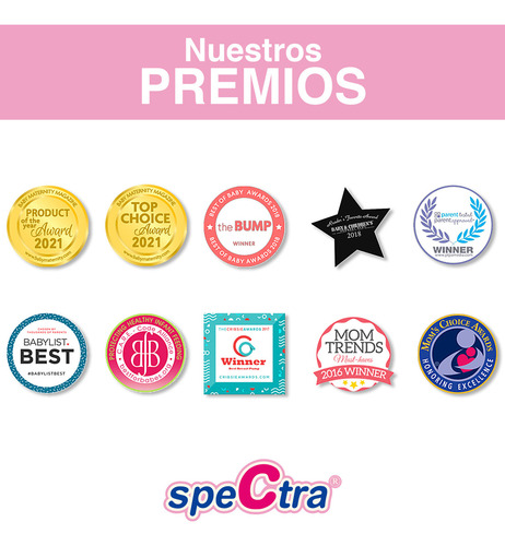 Extractor de leche eléctrico Spectra S2Plus rosa