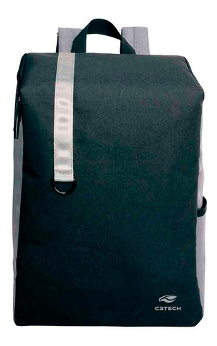 Mochila Para Notebook 15.6 Jakarta Mc-01gy Cinza C3 Tech Desenho do tecido Liso