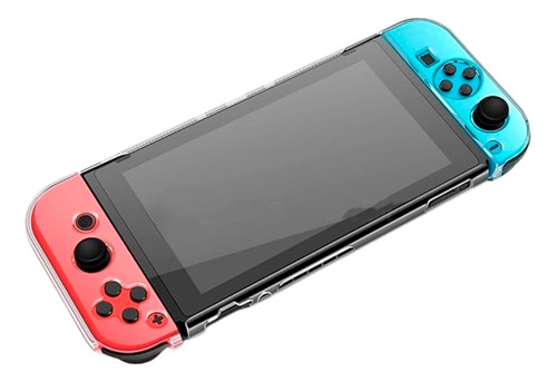 Capa De Proteção Dock Flip Para Nintendo Switch Oled Joycon Cor Transparente