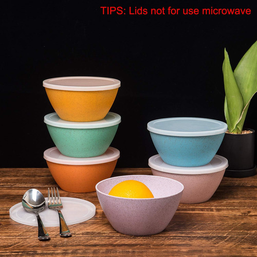Tazones De Cereales Inquebrantables De Koxin -karlu Con Tapa