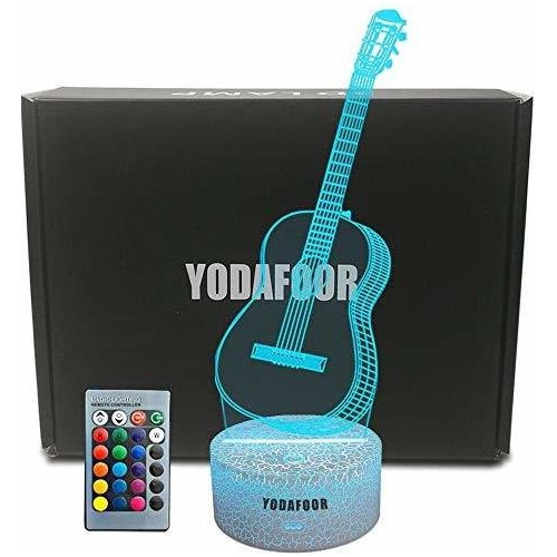 Lámparas Nocturnas Infant Visual 3d Night Light Guitar L