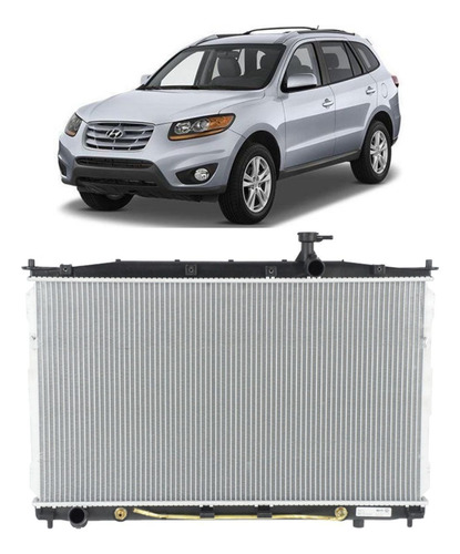 Radiador De Agua Santa Fe 2.7 Com Ar 2006 2007 A 2009 Mahle