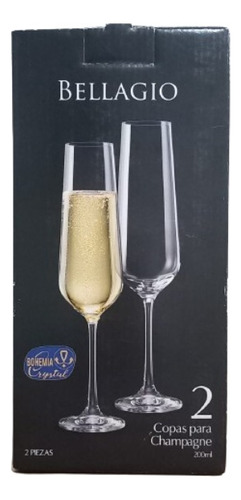 Juego De 2 Copas Para Champagne De Cristal - Bellagio