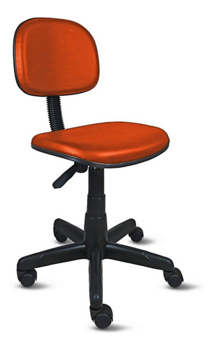 Cadeira de escritório Loja PegaPega Secretária em base giratória ergonômica  vermelha com estofado de pu